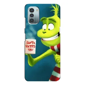Різдвяні Чохли для Nokia G11 (VPrint) (Зелений Грінч)