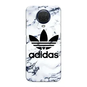 Чехлы Адидас для Nokia G20 (AlphaPrint) (Адидас на мраморе)