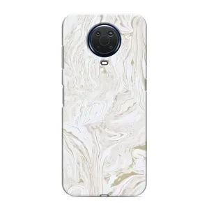 Мраморний чехол на Nokia G20 (VPrint) (Білий мрамор)