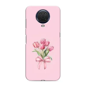 Чохол з розовим принтом для Nokia G20 (Букет квітів)