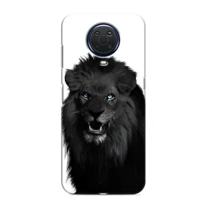 Чехлы с картинками животных Nokia G20 (Черный ЛЕВ)