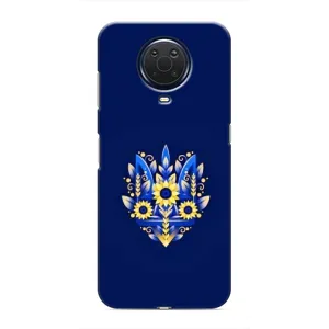 Чохли для Nokia G20 Укр. Символіка (AlphaPrint) (Квітковий Герб)