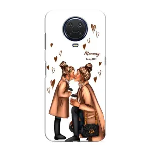 Чехол с печатью для Nokia G20 - (Мама с ребенком) (AlphaPrint) (Дочка и мама)