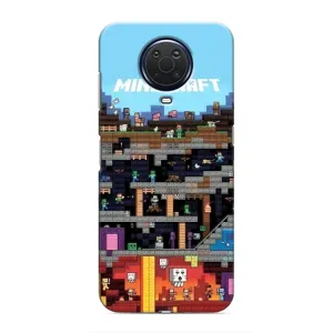 Чохол Майнкрафт на Nokia G20 (AlphaPrint) Minecraft (фон Minecraft)