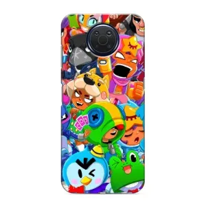 Чехлы Brawl Stars для Nokia G20 (AlphaPrint) (Герои Бравл Старс)