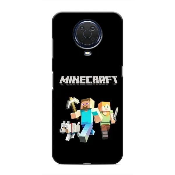 Чохол з принтом «герої Minecraft» для Nokia G20