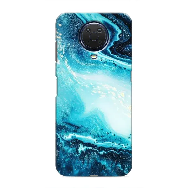 Чохол з принтом «Блакитний мрамор» для Nokia G20
