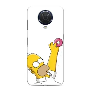 Чjхол з Сімпсонами для Nokia G20 (VPrint) (Гомер з пончиком)