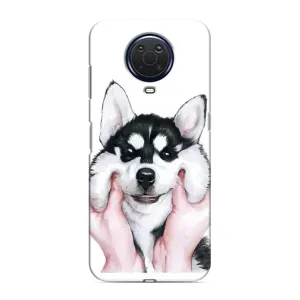 Чехол с Хаски для Nokia G20 - (AlphaPrint) (Хаски улыбака)