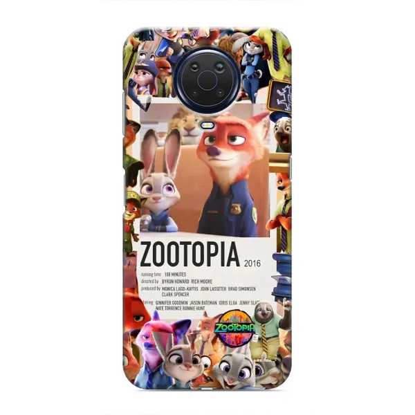 Чохол з принтом «Постер Зоотрополіс» для Nokia G20