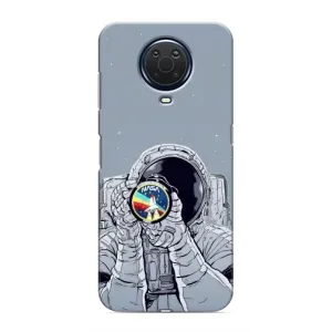Чехол NASA для Nokia G20 (AlphaPrint) (Космонавт фото)