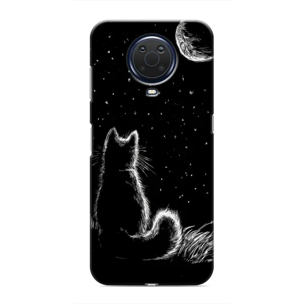 Чохол з принтом «Котик і місяць» для Nokia G20
