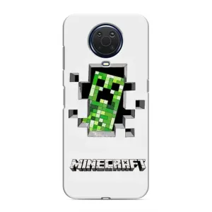 Чохол Майнкрафт на Nokia G20 (AlphaPrint) Minecraft (кріпер Майнкрафт)