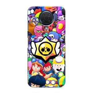 Чехол для Nokia G20 Бравл Старс (VPrint) (Лого Brawl Stars)