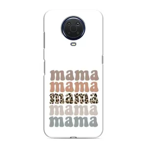 Чехол с принтом «Текстовый коллаж мама» для Nokia G20