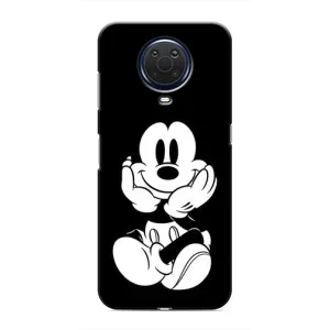 Эксклюзивный чехол для Nokia G20 (AlphaPrint - Мультяшные) (Микки на черном)