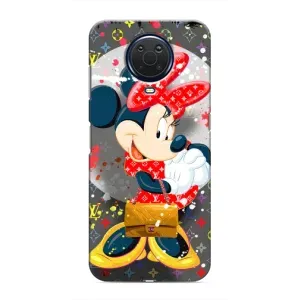 Чехол Disney Mouse Nokia G20 (PREMIUMPrint) (Minni с бантиком)