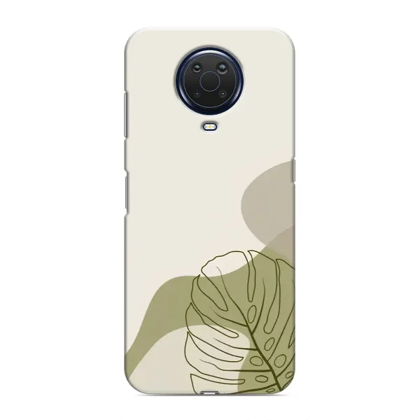 Чехол с принтом «Зеленая монстера дизайн» для Nokia G20
