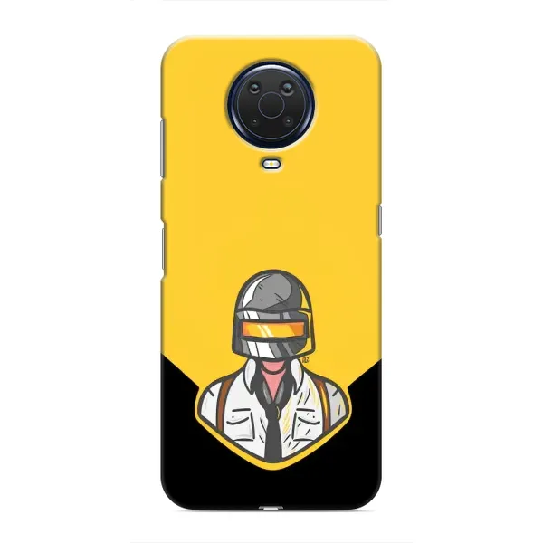 Чехол с принтом «Пабг в шлеме» для Nokia G20 Чехол с принтом «Пабг в шлеме» для Nokia G20