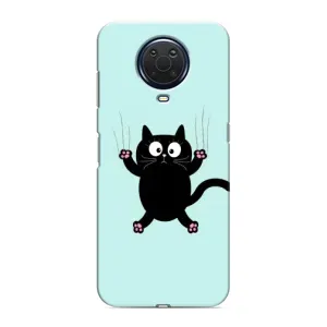 Чехол с принтом для Nokia G20 (AlphaPrint) Модные коты (Падающий кот)