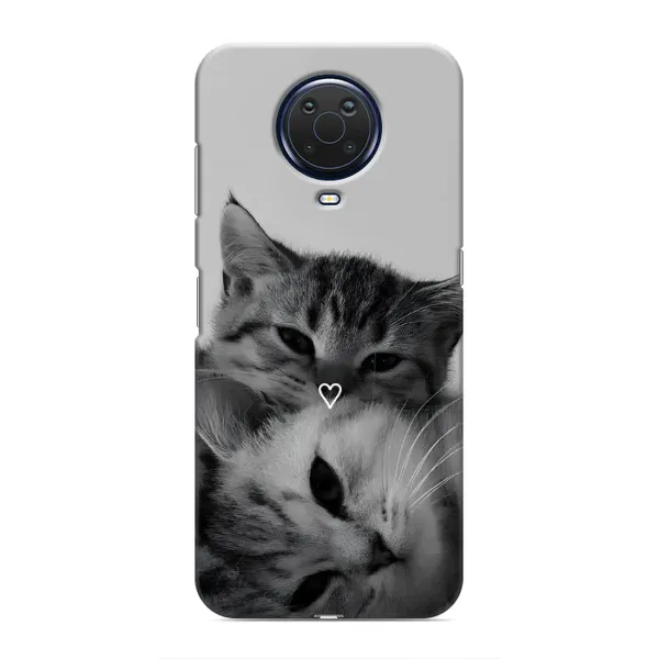 Чохол з принтом «Пара котів» для Nokia G20