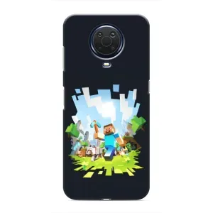 Чохол Майнкрафт на Nokia G20 (AlphaPrint) Minecraft (персонажі Minecraft)