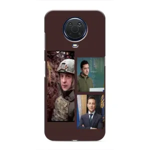 Чохол для Nokia G20 (AlphaPrint - с принтом Зеленського) (Президент)