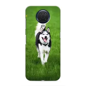 Чехол с Хаски для Nokia G20 - (AlphaPrint) (Радостный Хаски)