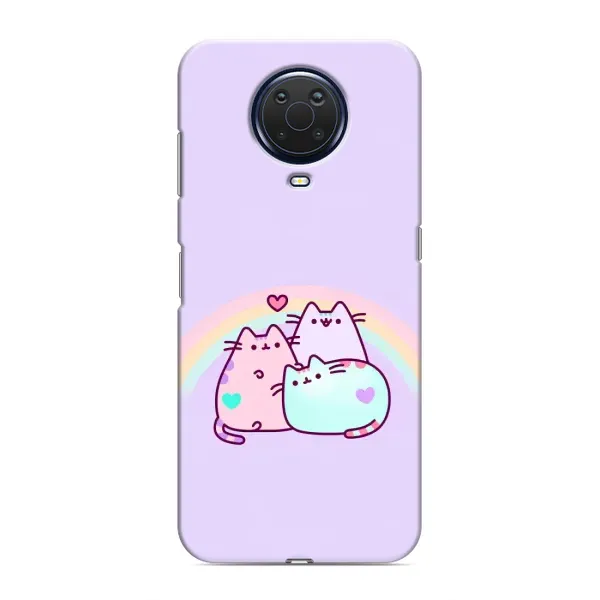 Чохол з принтом «Радужний котик» для Nokia G20