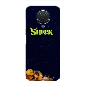 Чехол с мультфильмом Шрек на Nokia G20 (Отдыхающий Шрек)