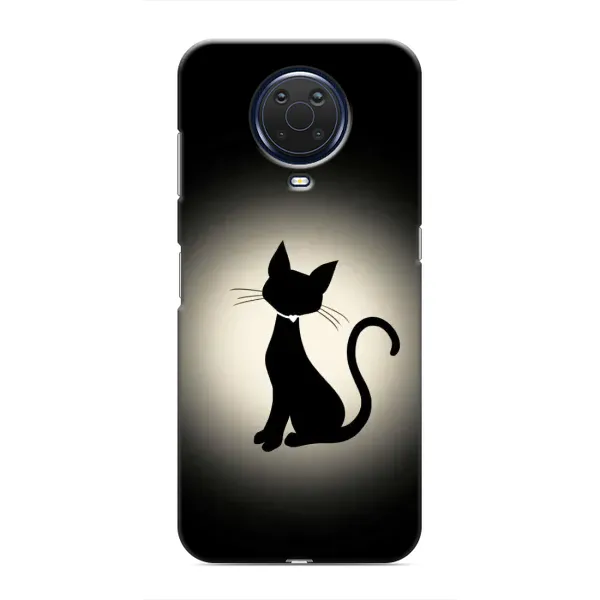 Чохол з принтом «Силует котика» для Nokia G20