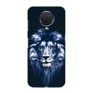 Чохол з картинкою ЛЕВ для Nokia G20 (VPrint) (Синій Лев)