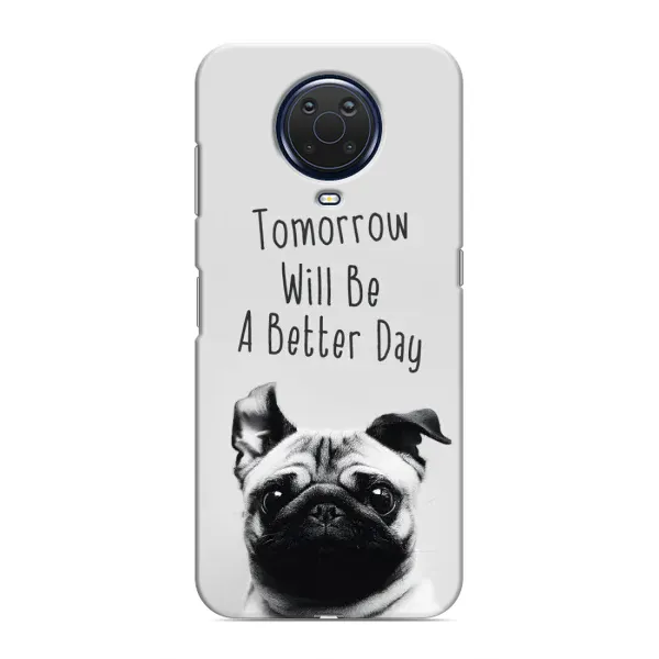 Чехол с принтом «Смешной Мопс» для Nokia G20 Чехол с принтом «Смешной Мопс» для Nokia G20