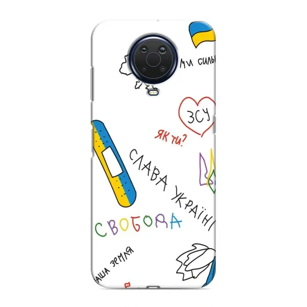 Чохол з принтом «Стикер» для Nokia G20