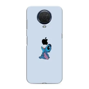 Чехол с принтом Стич на Nokia G20 (Stitch apple)