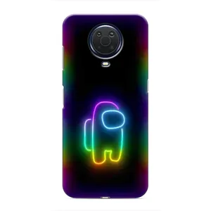Чехол Амонг Ас для Nokia G20 (AlphaPrint) (Яркий скин)