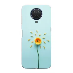Чохли з квітами для Nokia G20 (VPrint) (Жовта квітка)