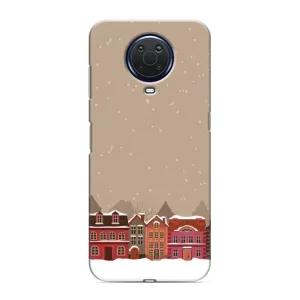 Новогодние, Праздничные Чехлы для Nokia G20 - 2024 год (Зимний город)