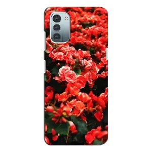 Чохли з квітами для Nokia G21 (VPrint) (Квіти червоні)