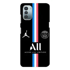 Чохли PSG для Nokia G21 (AlphaPrint) (футболка ПСЖ)