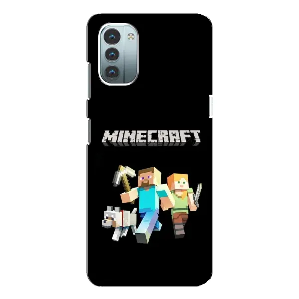 Чехол с принтом «герои Minecraft» для Nokia G21 Чехол с принтом «герои Minecraft» для Nokia G21