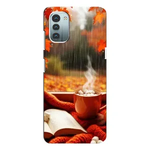 Чехол с принтом «Кофе и дождь» для Nokia G21