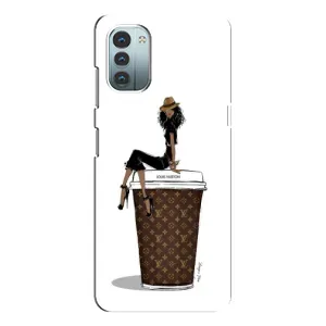Чехлы Луи Витон для Nokia G21 (AlphaPrint - LOUIS VUITTON) (кофе LOUIS VUITTON)