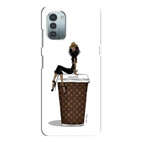 Чохол з принтом «кава LOUIS VUITTON» для Nokia G21 Чохол з принтом «кава LOUIS VUITTON» для Nokia G21