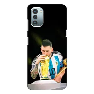 Чехлы для Nokia G21 (Leo чемпион) (AlphaPrint) (Кубок Месси)