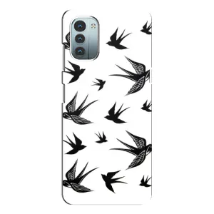 Чохол з пташками на Nokia G21 (VPrint) (Ластівки)