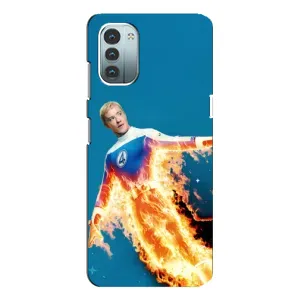 Чохол з принтом «Людина-факел у вогні» для Nokia G21