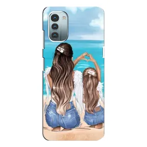 Чохол з друком для Nokia G21 - (Мама з дитинкою) (AlphaPrint) (Мама з донькою)
