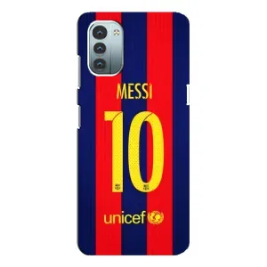 Чехлы Месси для Nokia G21 (AlphaPrint) (Messi Barca 10)