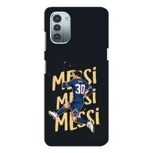 Чехлы для Nokia G21 (Leo чемпион) (AlphaPrint) (Messi ПСЖ)
